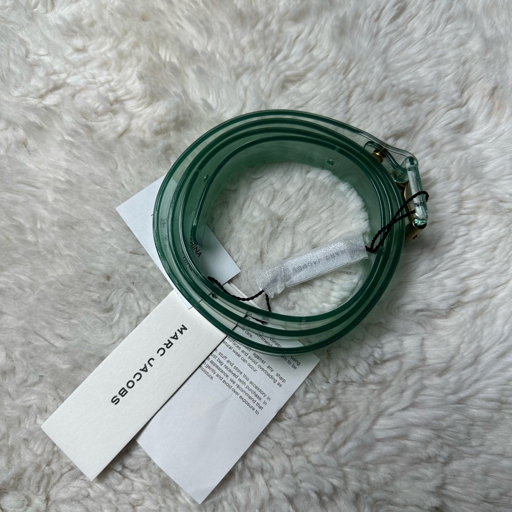 Marc Jacobs Vinyl Belt Light Blue